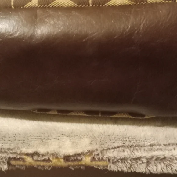 Fossil Brown And Cream Shoulder Bag EUC